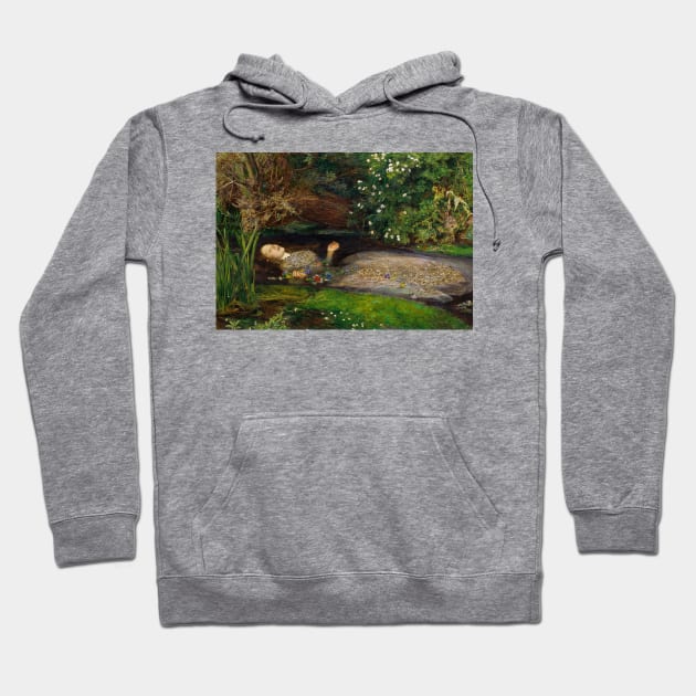 Ophelia Oil Painting by Sir John Everett Millais - Hamlet - Play Hoodie by podartist